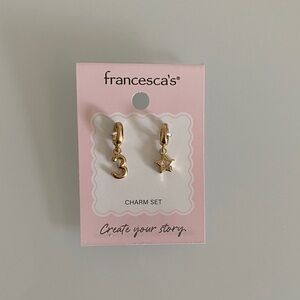 Francesca's - Gold Charm Number “3” and Star Set Jewelry Bracelets & Necklaces